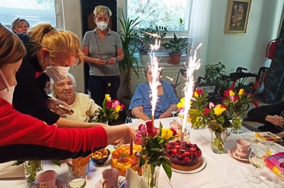 Oslava 104. narozenin paní Marie a narozenin všech srpnových zrozenců