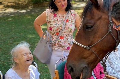 Návštěva terapeutického koně